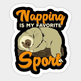 Napping Is My Favorite Sport Sticker